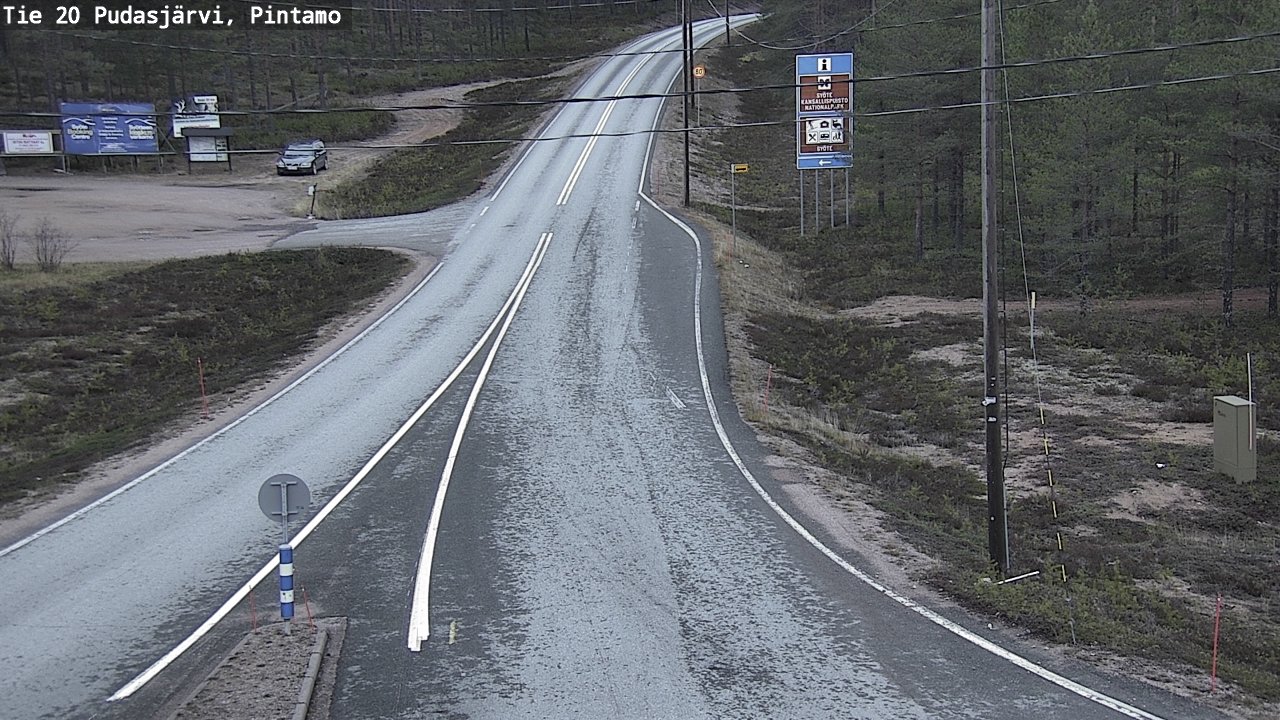 Kelikamerat Kuva Tie 20 Pudasjärvi, Pintamo, Pudasjärvi, Pohjois-Pohjanmaa