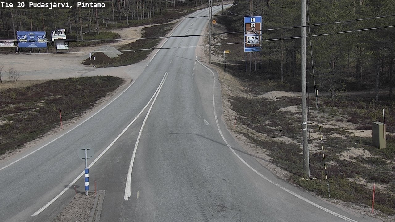 Kelikamerat Kuva Tie 20 Pudasjärvi, Pintamo, Pudasjärvi, Pohjois-Pohjanmaa