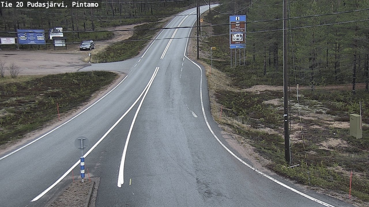 Kelikamerat Kuva Tie 20 Pudasjärvi, Pintamo, Pudasjärvi, Pohjois-Pohjanmaa