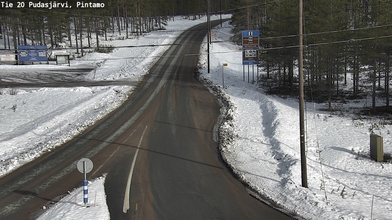 Kelikamerat Kuva Tie 20 Pudasjärvi, Pintamo, Pudasjärvi, Pohjois-Pohjanmaa