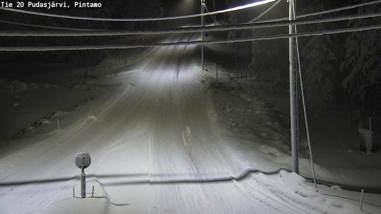 Kelikamerat Kuva Tie 20 Pudasjärvi, Pintamo, Pudasjärvi, Pohjois-Pohjanmaa