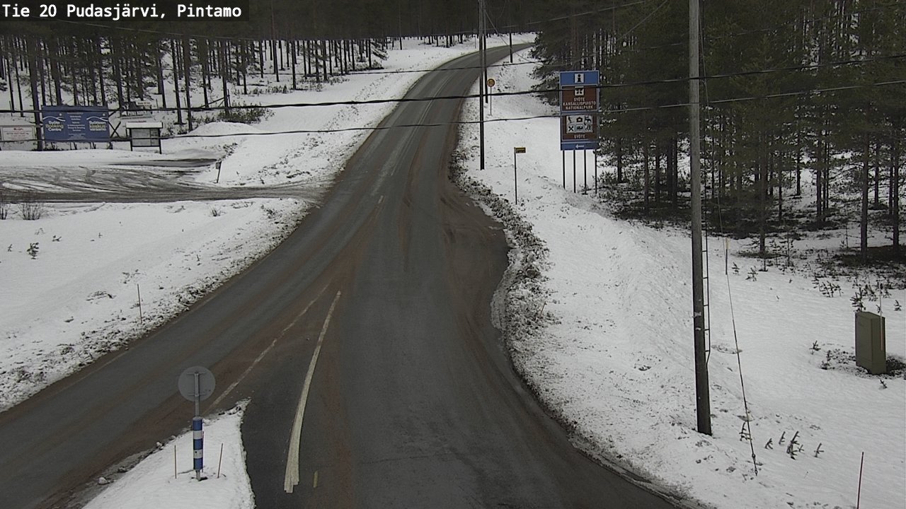 Kelikamerat Kuva Tie 20 Pudasjärvi, Pintamo, Pudasjärvi, Pohjois-Pohjanmaa