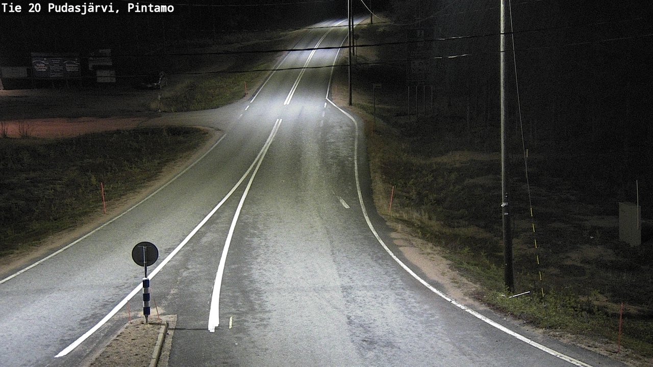 Kelikamerat Kuva Tie 20 Pudasjärvi, Pintamo, Pudasjärvi, Pohjois-Pohjanmaa