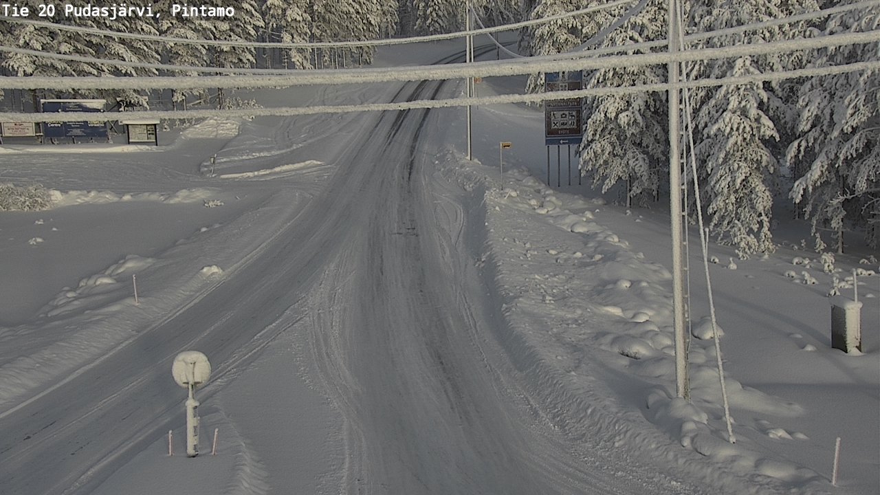 Kelikamerat Kuva Tie 20 Pudasjärvi, Pintamo, Pudasjärvi, Pohjois-Pohjanmaa