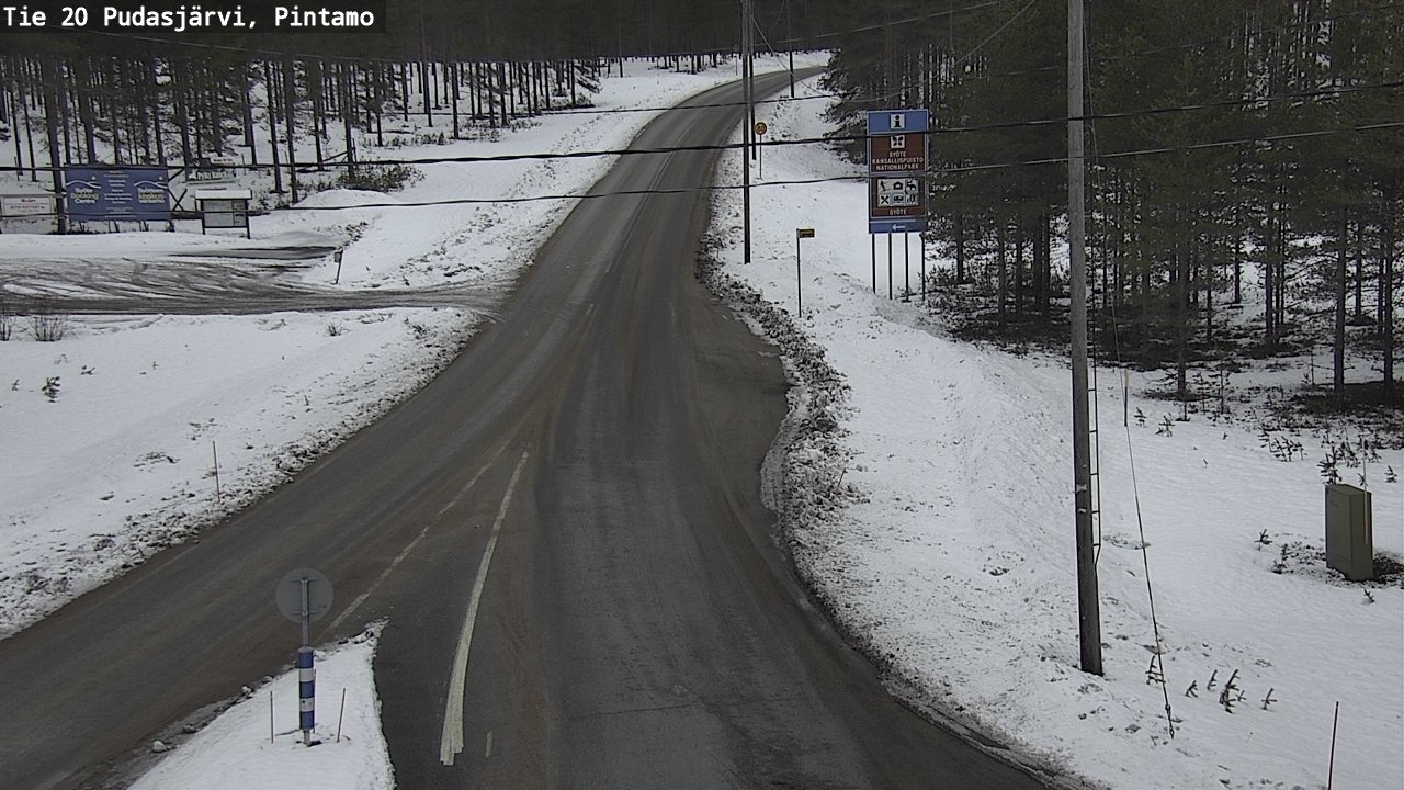 Kelikamerat Kuva Tie 20 Pudasjärvi, Pintamo, Pudasjärvi, Pohjois-Pohjanmaa