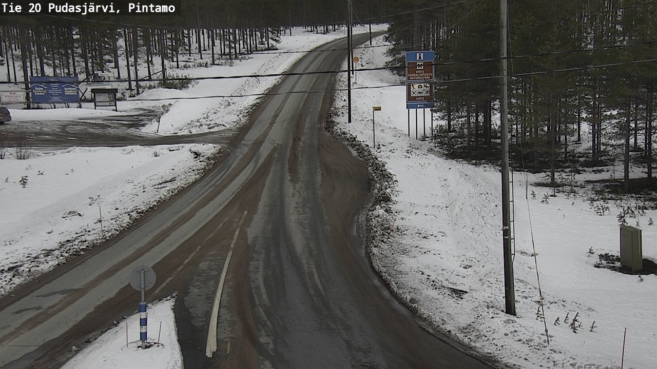 Kelikamerat Kuva Tie 20 Pudasjärvi, Pintamo, Pudasjärvi, Pohjois-Pohjanmaa