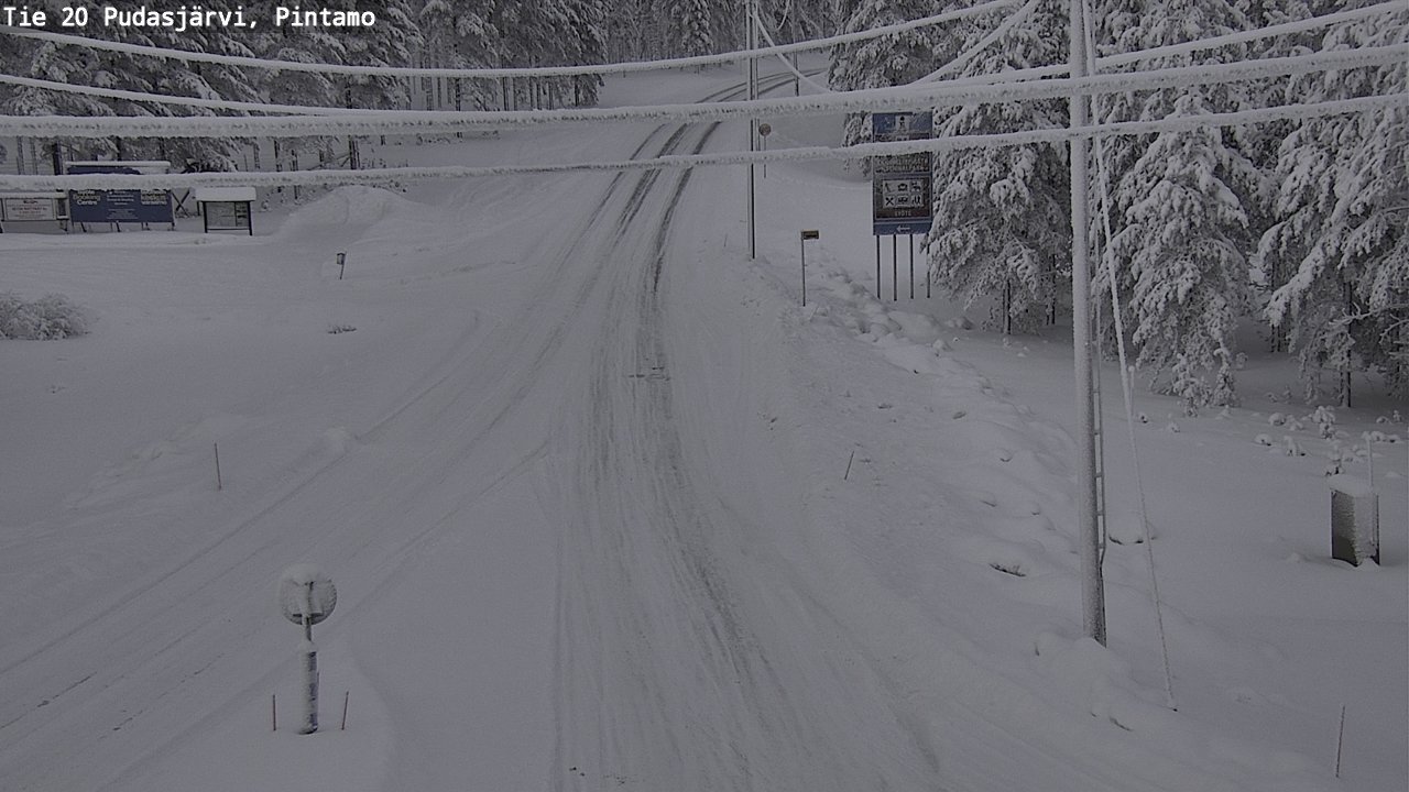 Kelikamerat Kuva Tie 20 Pudasjärvi, Pintamo, Pudasjärvi, Pohjois-Pohjanmaa