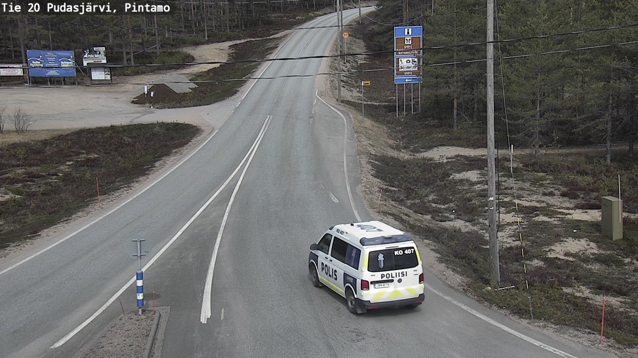 Kelikamerat Kuva Tie 20 Pudasjärvi, Pintamo, Pudasjärvi, Pohjois-Pohjanmaa