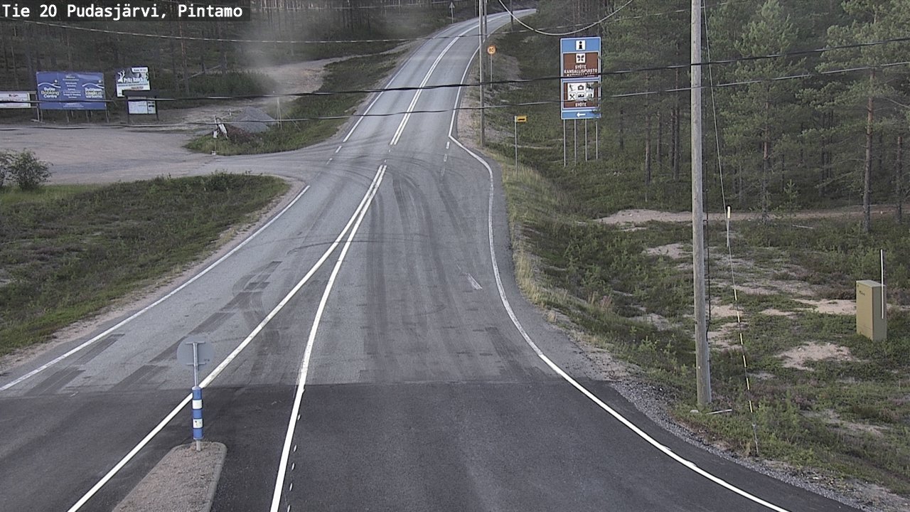 Kelikamerat Kuva Tie 20 Pudasjärvi, Pintamo, Pudasjärvi, Pohjois-Pohjanmaa