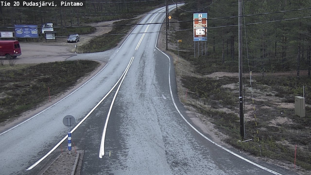 Kelikamerat Kuva Tie 20 Pudasjärvi, Pintamo, Pudasjärvi, Pohjois-Pohjanmaa