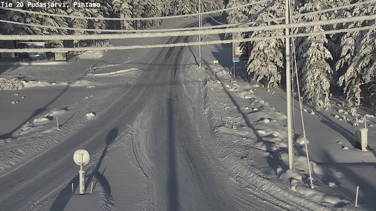 Kelikamerat Kuva Tie 20 Pudasjärvi, Pintamo, Pudasjärvi, Pohjois-Pohjanmaa