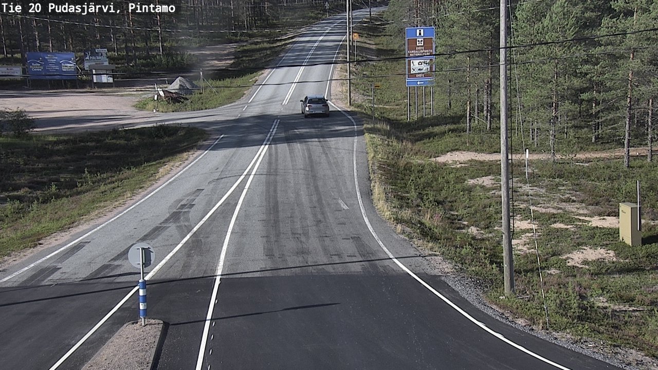Kelikamerat Kuva Tie 20 Pudasjärvi, Pintamo, Pudasjärvi, Pohjois-Pohjanmaa