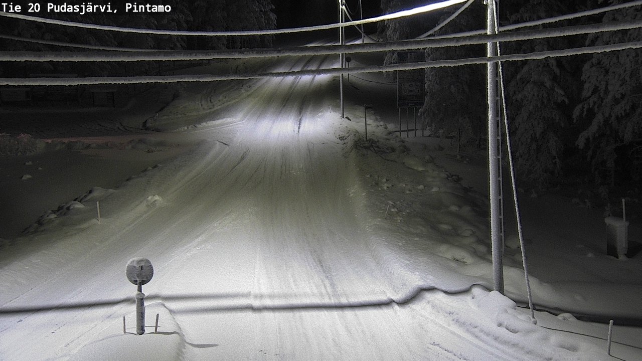 Kelikamerat Kuva Tie 20 Pudasjärvi, Pintamo, Pudasjärvi, Pohjois-Pohjanmaa