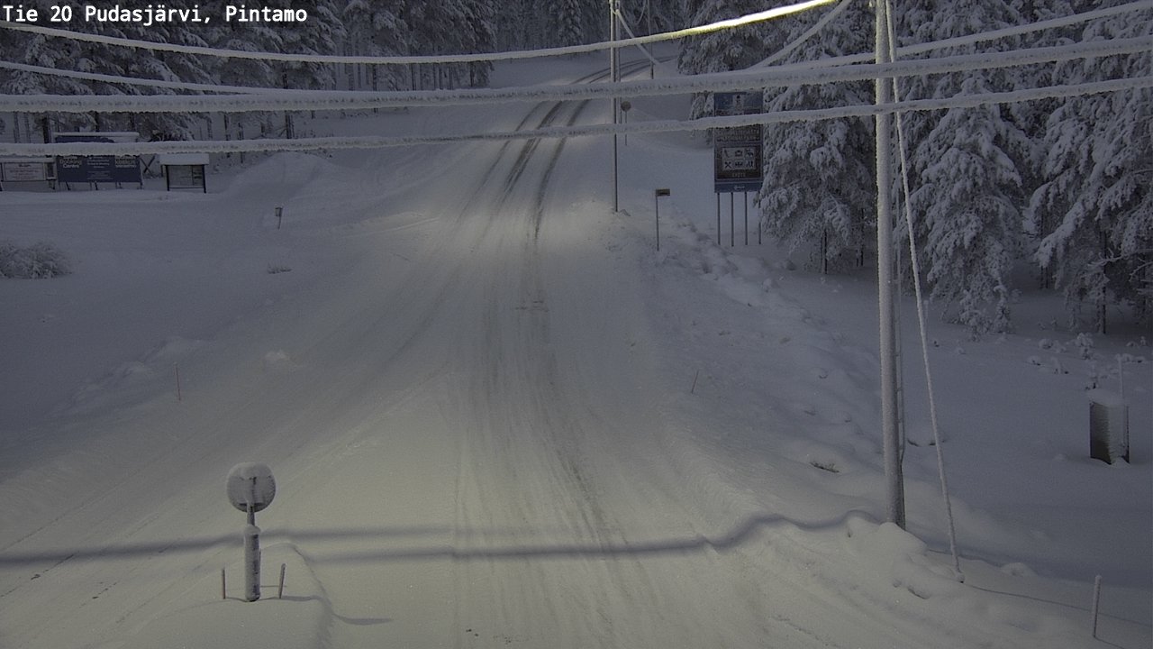 Kelikamerat Kuva Tie 20 Pudasjärvi, Pintamo, Pudasjärvi, Pohjois-Pohjanmaa