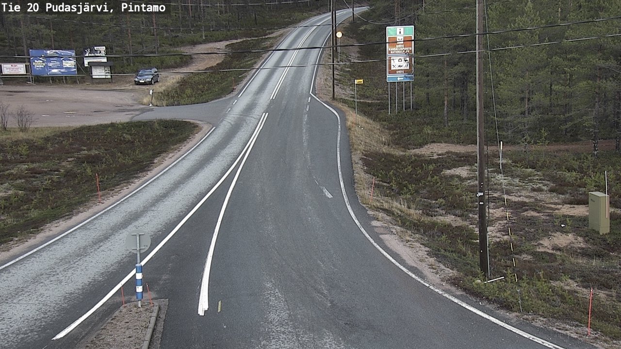 Kelikamerat Kuva Tie 20 Pudasjärvi, Pintamo, Pudasjärvi, Pohjois-Pohjanmaa