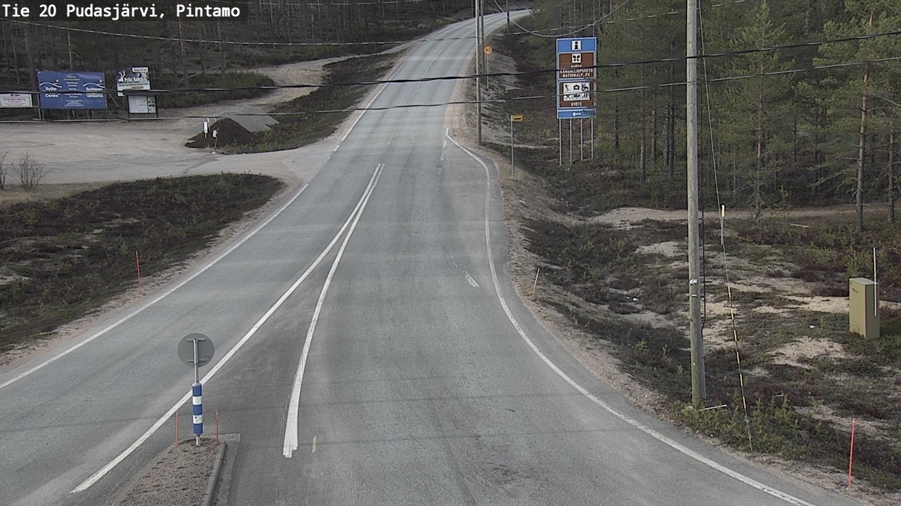 Kelikamerat Kuva Tie 20 Pudasjärvi, Pintamo, Pudasjärvi, Pohjois-Pohjanmaa