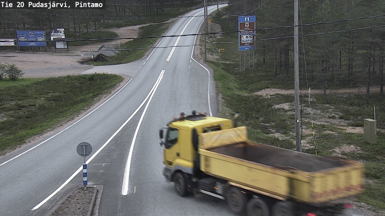 Kelikamerat Kuva Tie 20 Pudasjärvi, Pintamo, Pudasjärvi, Pohjois-Pohjanmaa