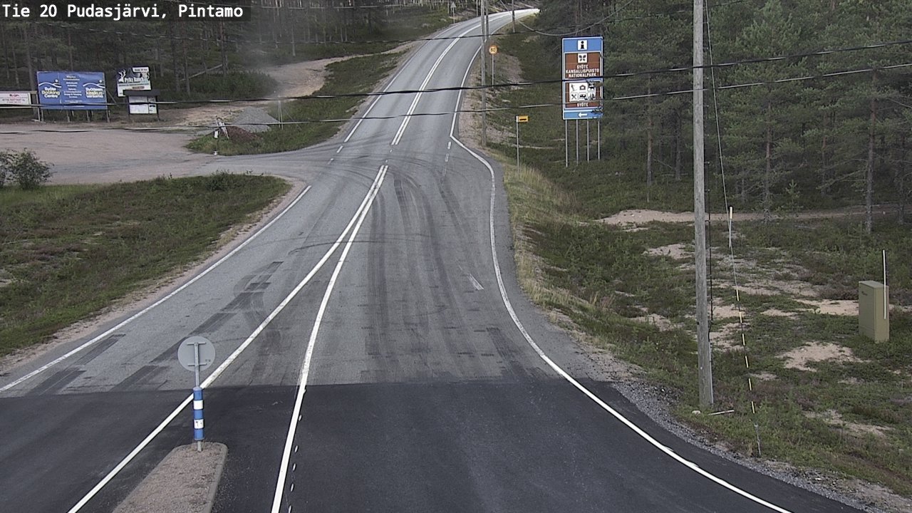 Kelikamerat Kuva Tie 20 Pudasjärvi, Pintamo, Pudasjärvi, Pohjois-Pohjanmaa