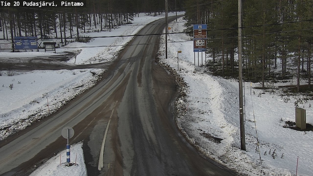 Kelikamerat Kuva Tie 20 Pudasjärvi, Pintamo, Pudasjärvi, Pohjois-Pohjanmaa