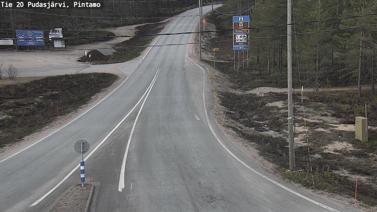 Kelikamerat Kuva Tie 20 Pudasjärvi, Pintamo, Pudasjärvi, Pohjois-Pohjanmaa