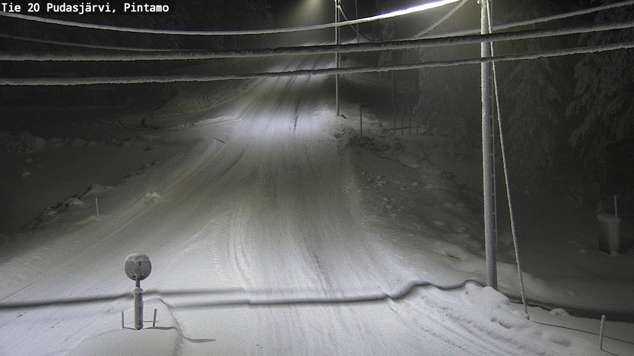 Kelikamerat Kuva Tie 20 Pudasjärvi, Pintamo, Pudasjärvi, Pohjois-Pohjanmaa