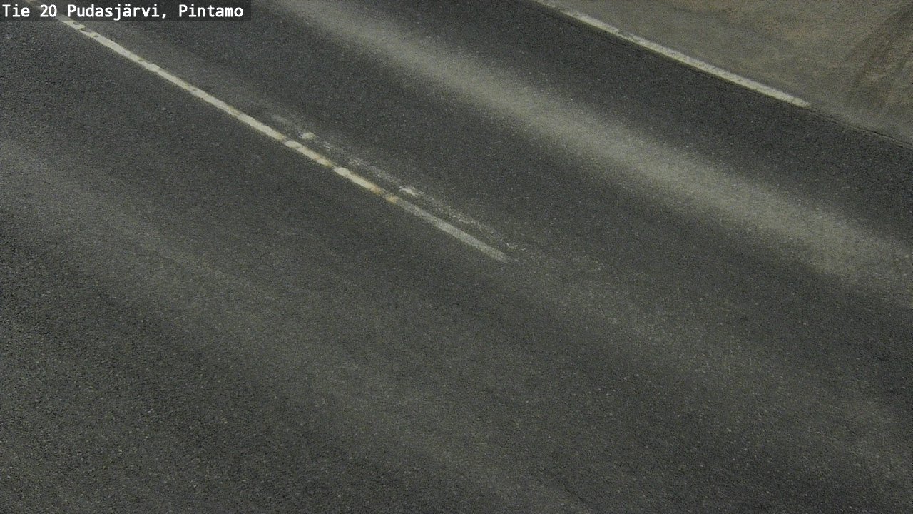 Weather Camera Image Road 20 Pudasjärvi, Pintamo, Pudasjärvi, Pohjois-Pohjanmaa