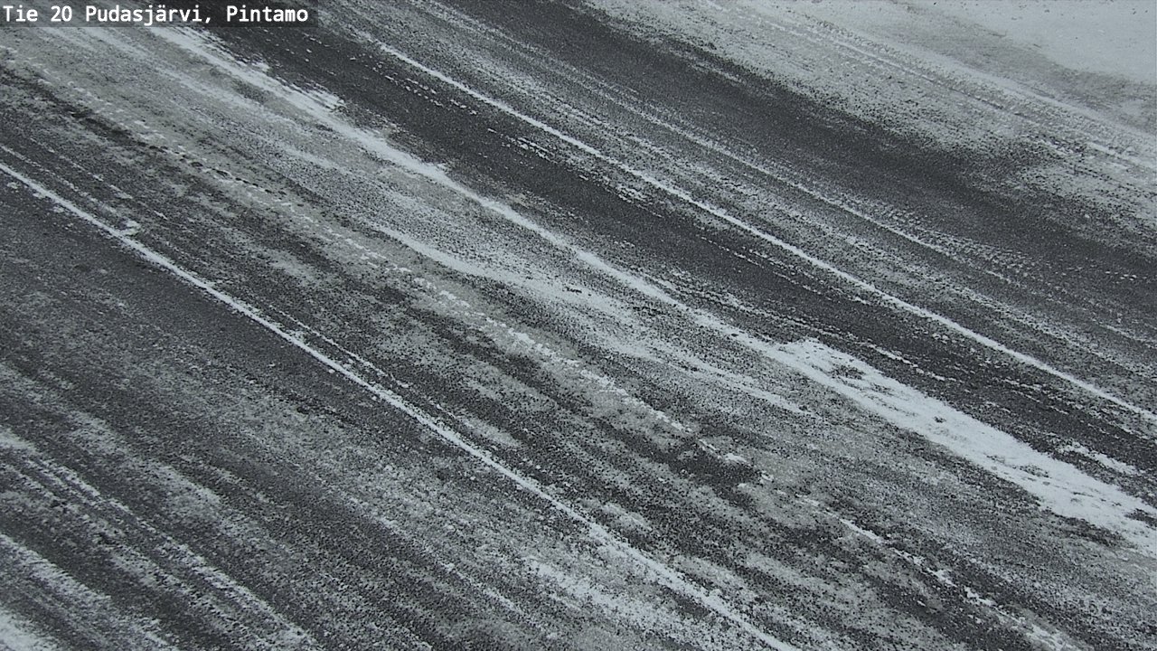 Weather Camera Image Väg 20 Pudasjärvi, Pintamo, Pudasjärvi, Pohjois-Pohjanmaa