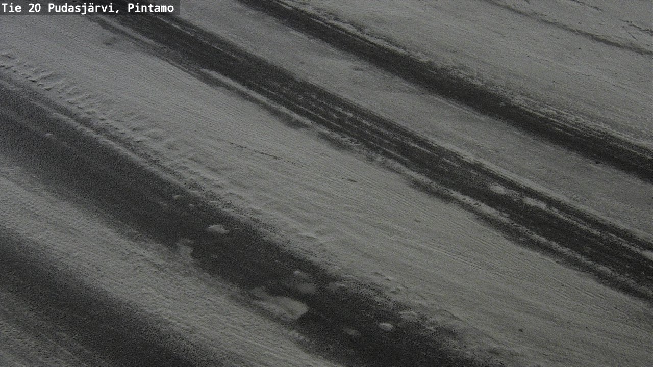 Weather Camera Image Road 20 Pudasjärvi, Pintamo, Pudasjärvi, Pohjois-Pohjanmaa