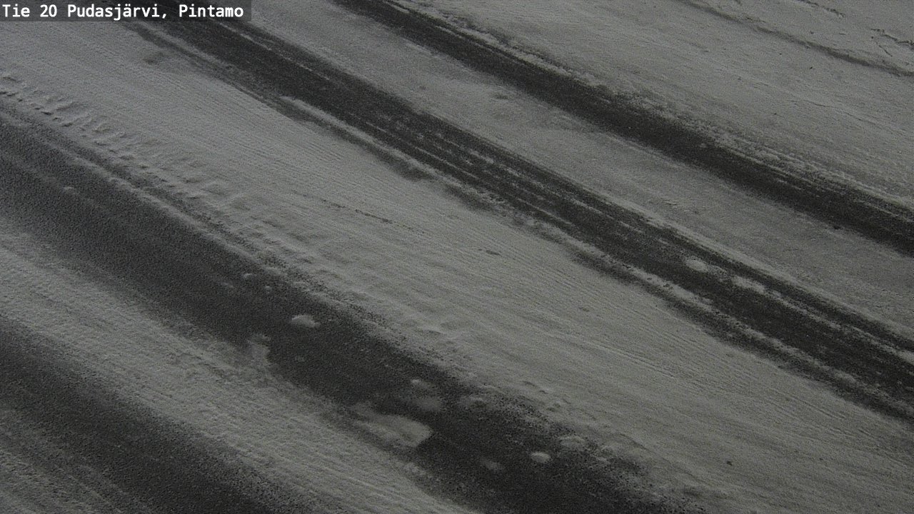 Weather Camera Image Road 20 Pudasjärvi, Pintamo, Pudasjärvi, Pohjois-Pohjanmaa