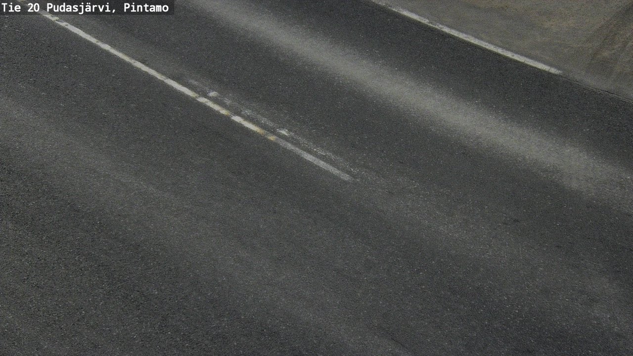 Weather Camera Image Road 20 Pudasjärvi, Pintamo, Pudasjärvi, Pohjois-Pohjanmaa