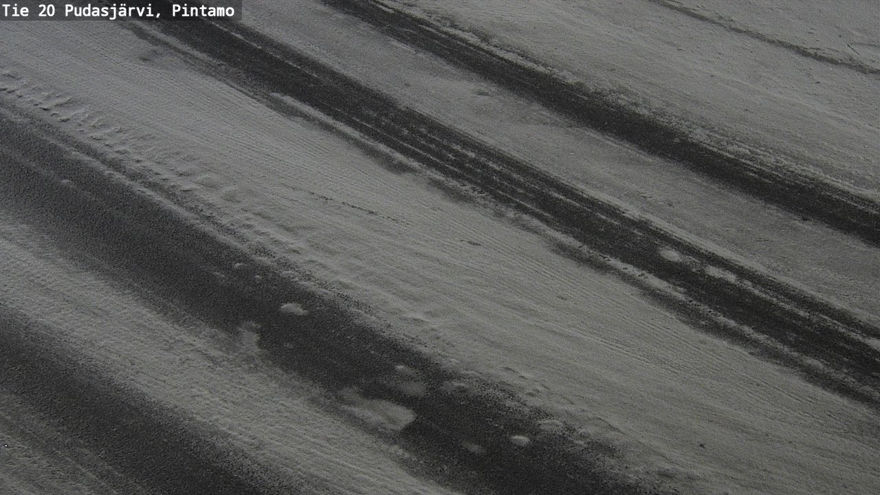 Weather Camera Image Road 20 Pudasjärvi, Pintamo, Pudasjärvi, Pohjois-Pohjanmaa