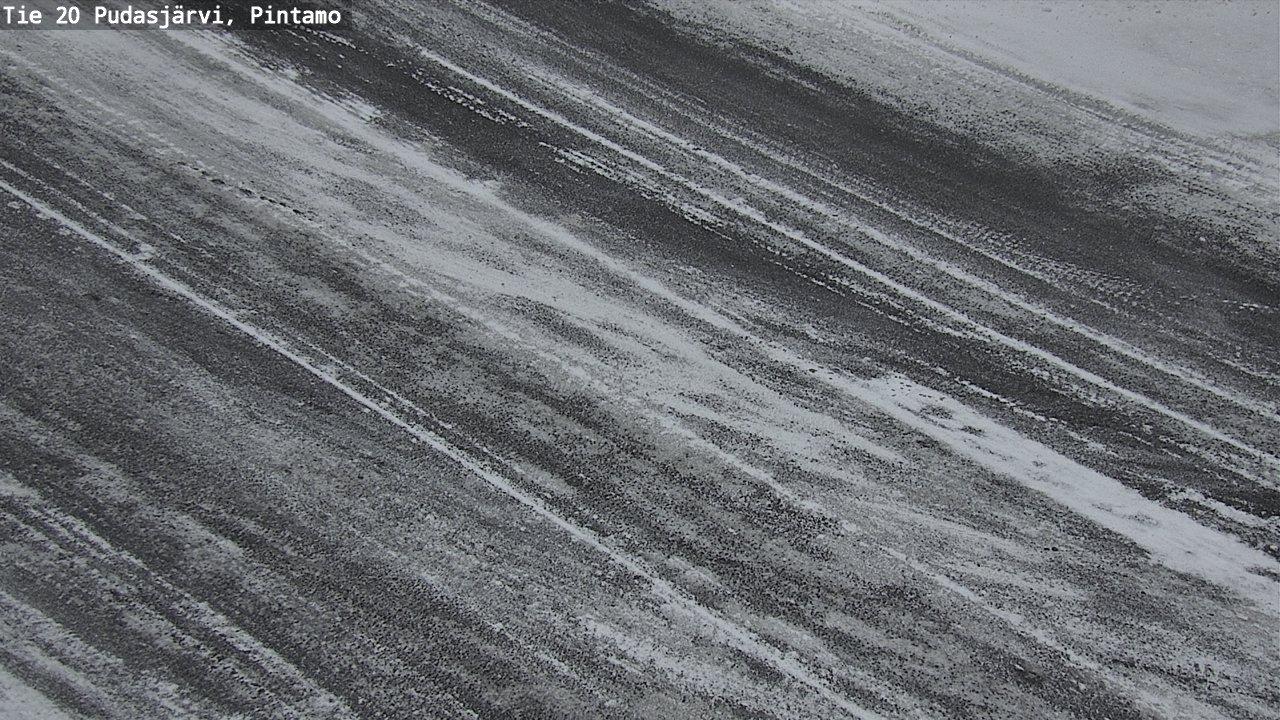 Weather Camera Image Väg 20 Pudasjärvi, Pintamo, Pudasjärvi, Pohjois-Pohjanmaa