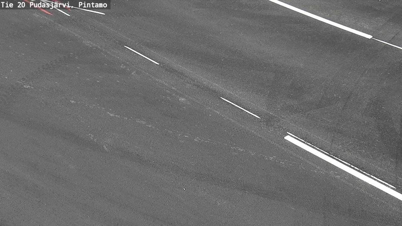 Weather Camera Image Road 20 Pudasjärvi, Pintamo, Pudasjärvi, Pohjois-Pohjanmaa