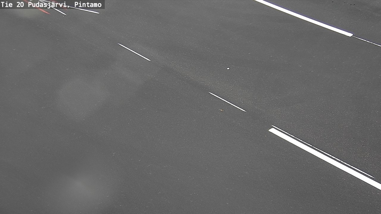 Weather Camera Image Väg 20 Pudasjärvi, Pintamo, Pudasjärvi, Pohjois-Pohjanmaa