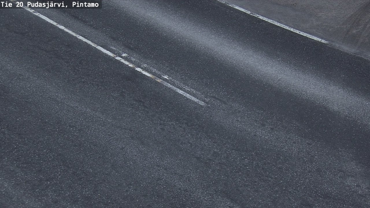 Weather Camera Image Road 20 Pudasjärvi, Pintamo, Pudasjärvi, Pohjois-Pohjanmaa