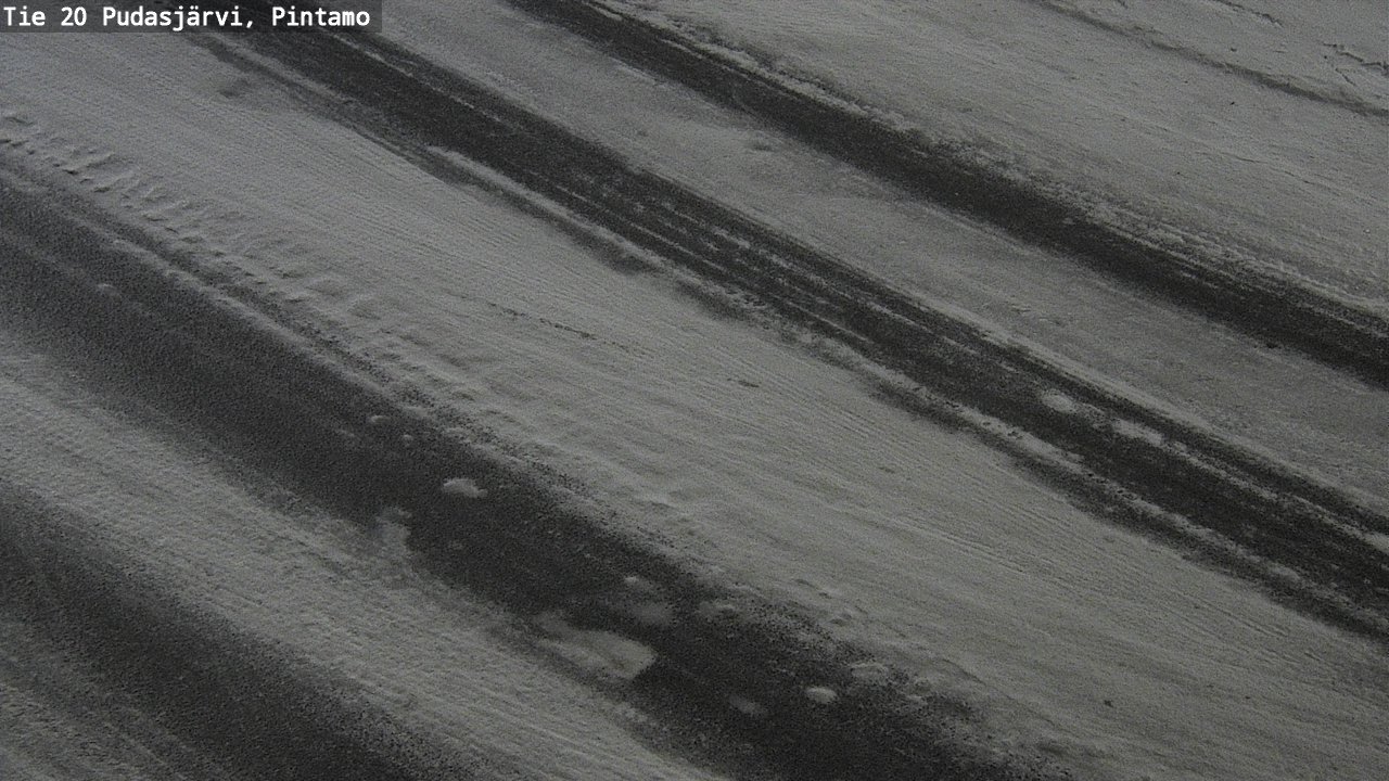 Weather Camera Image Road 20 Pudasjärvi, Pintamo, Pudasjärvi, Pohjois-Pohjanmaa