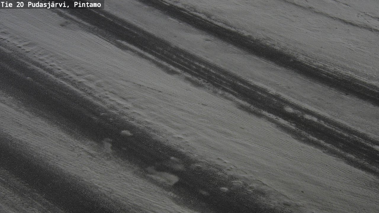 Weather Camera Image Road 20 Pudasjärvi, Pintamo, Pudasjärvi, Pohjois-Pohjanmaa