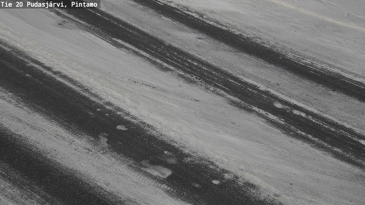 Weather Camera Image Road 20 Pudasjärvi, Pintamo, Pudasjärvi, Pohjois-Pohjanmaa