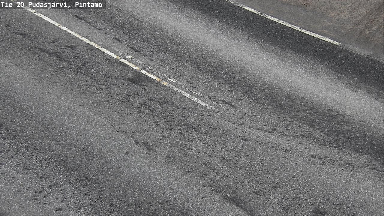 Weather Camera Image Road 20 Pudasjärvi, Pintamo, Pudasjärvi, Pohjois-Pohjanmaa