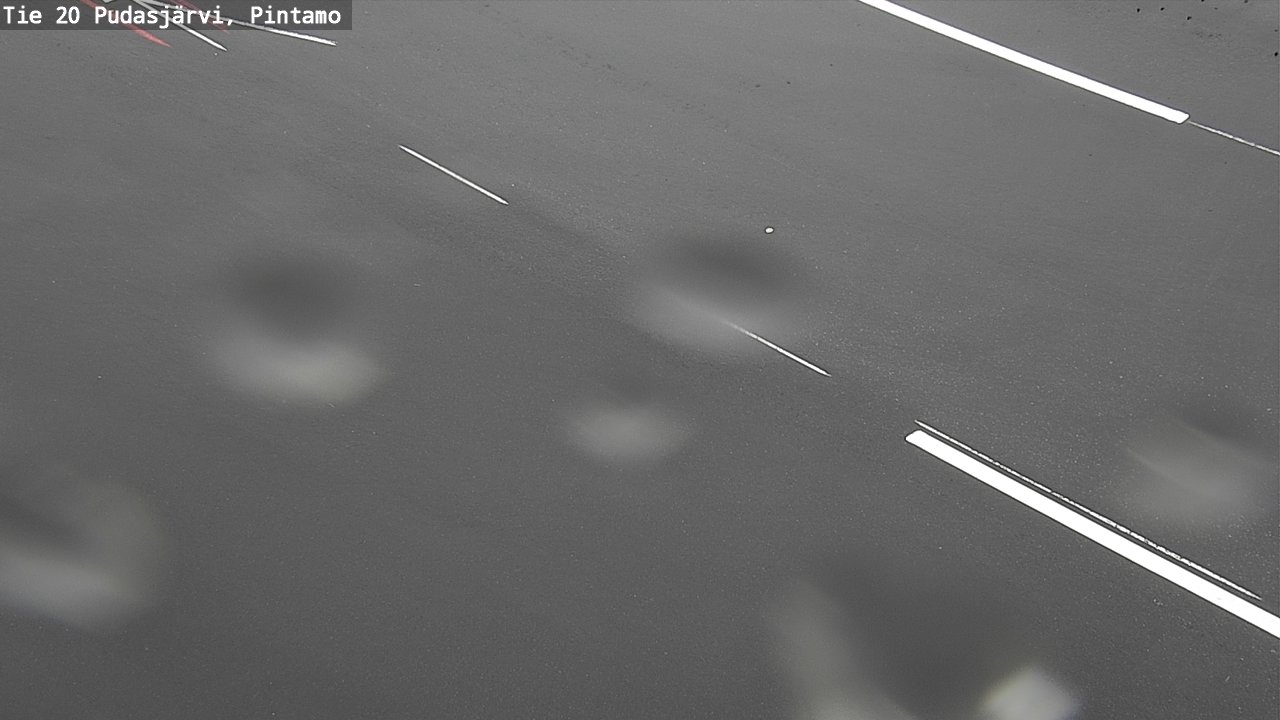 Weather Camera Image Road 20 Pudasjärvi, Pintamo, Pudasjärvi, Pohjois-Pohjanmaa