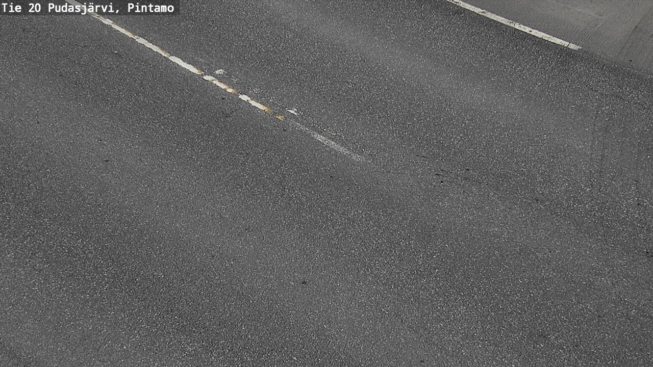 Weather Camera Image Road 20 Pudasjärvi, Pintamo, Pudasjärvi, Pohjois-Pohjanmaa