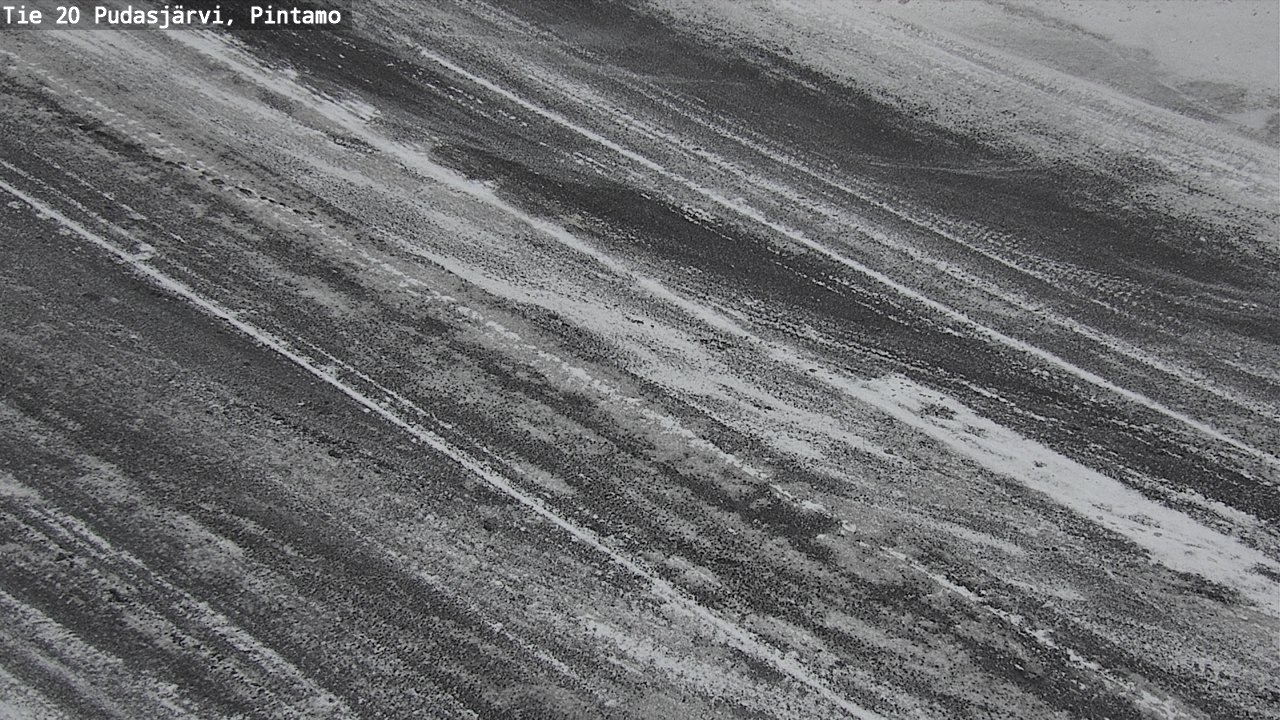 Weather Camera Image Väg 20 Pudasjärvi, Pintamo, Pudasjärvi, Pohjois-Pohjanmaa