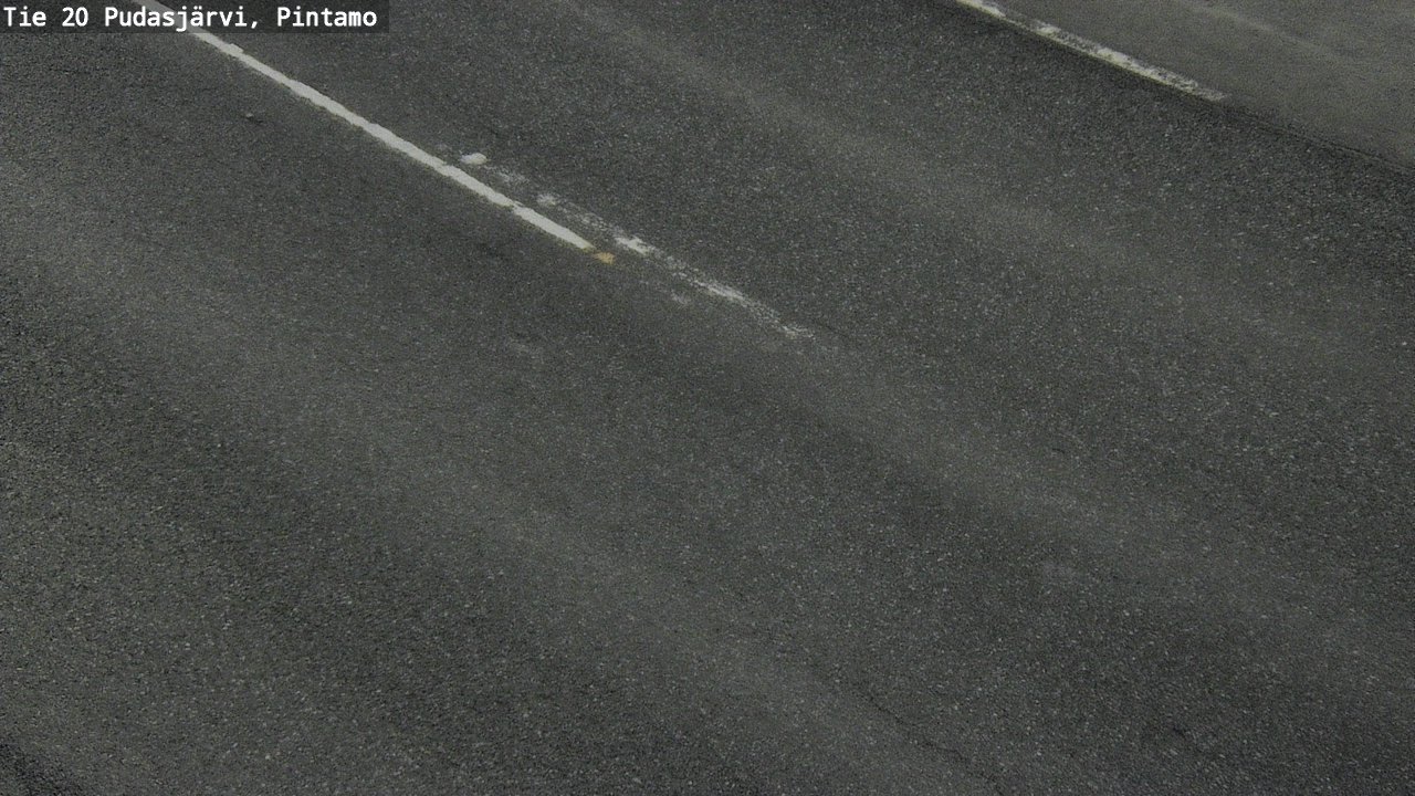Weather Camera Image Väg 20 Pudasjärvi, Pintamo, Pudasjärvi, Pohjois-Pohjanmaa