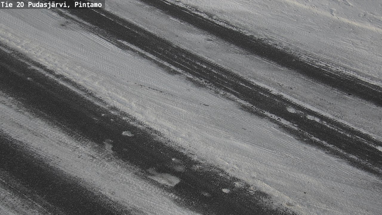 Weather Camera Image Road 20 Pudasjärvi, Pintamo, Pudasjärvi, Pohjois-Pohjanmaa