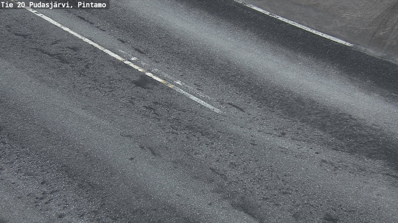 Weather Camera Image Road 20 Pudasjärvi, Pintamo, Pudasjärvi, Pohjois-Pohjanmaa