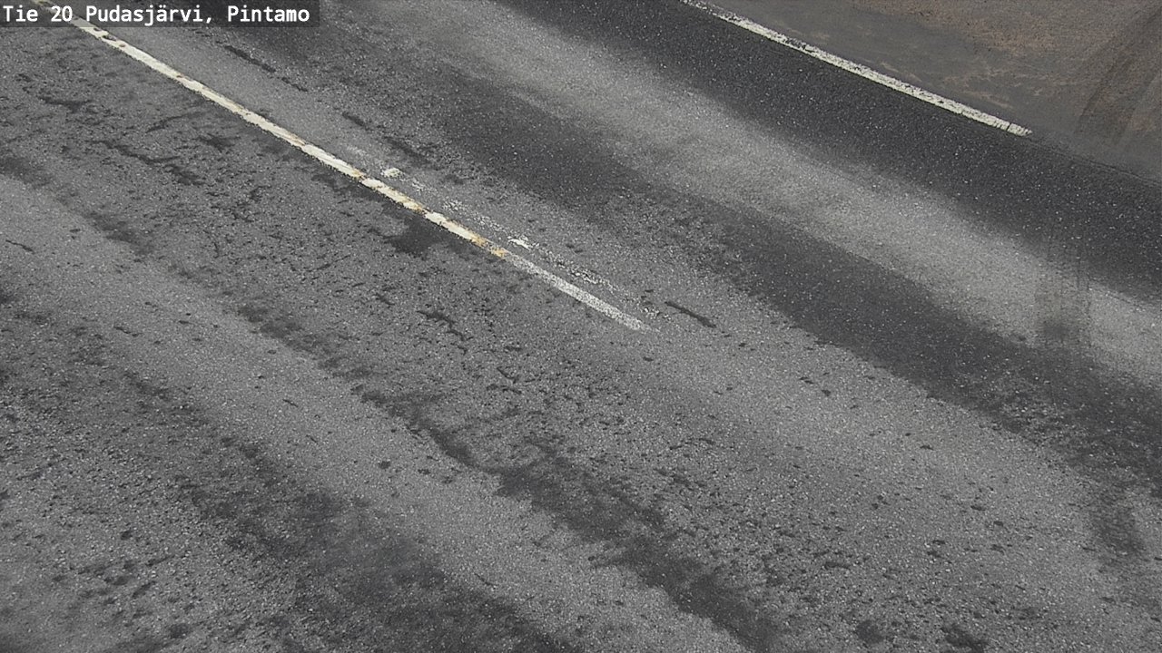 Weather Camera Image Väg 20 Pudasjärvi, Pintamo, Pudasjärvi, Pohjois-Pohjanmaa