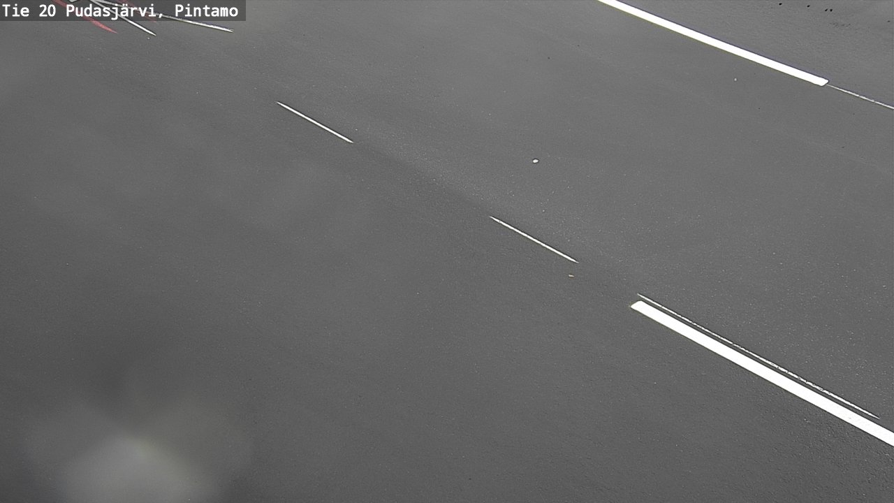 Weather Camera Image Väg 20 Pudasjärvi, Pintamo, Pudasjärvi, Pohjois-Pohjanmaa