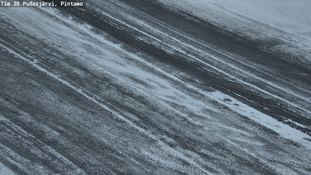 Weather Camera Image Väg 20 Pudasjärvi, Pintamo, Pudasjärvi, Pohjois-Pohjanmaa