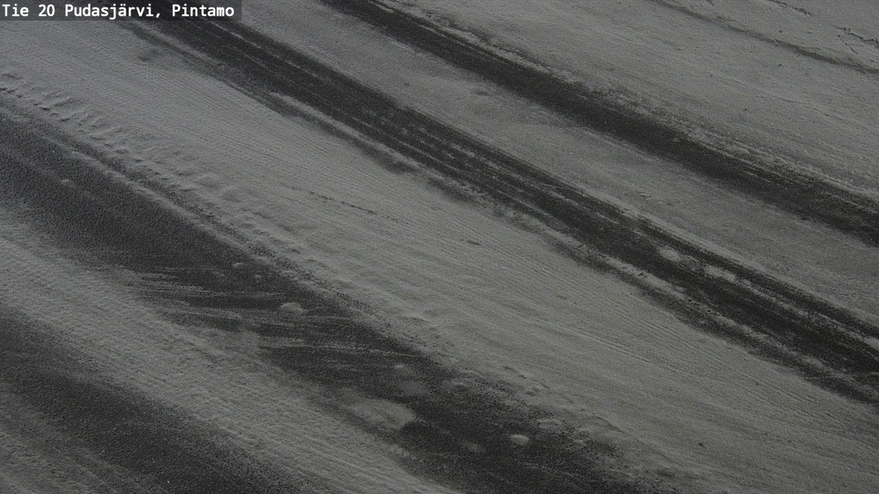 Weather Camera Image Road 20 Pudasjärvi, Pintamo, Pudasjärvi, Pohjois-Pohjanmaa