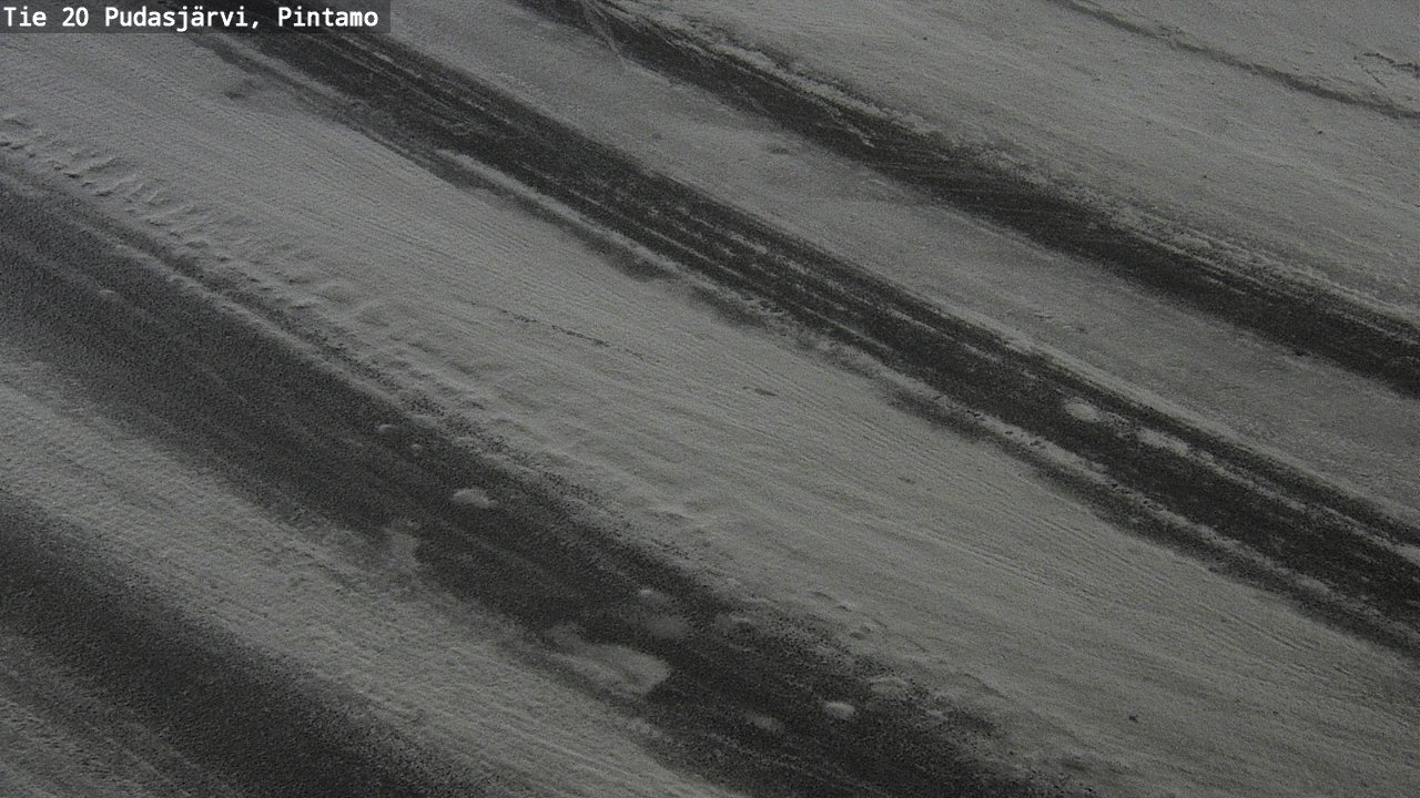 Weather Camera Image Road 20 Pudasjärvi, Pintamo, Pudasjärvi, Pohjois-Pohjanmaa